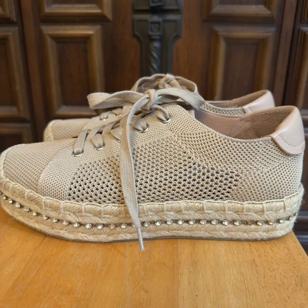 Chelsea & Violet‎ Beige Espadrille Sneakers